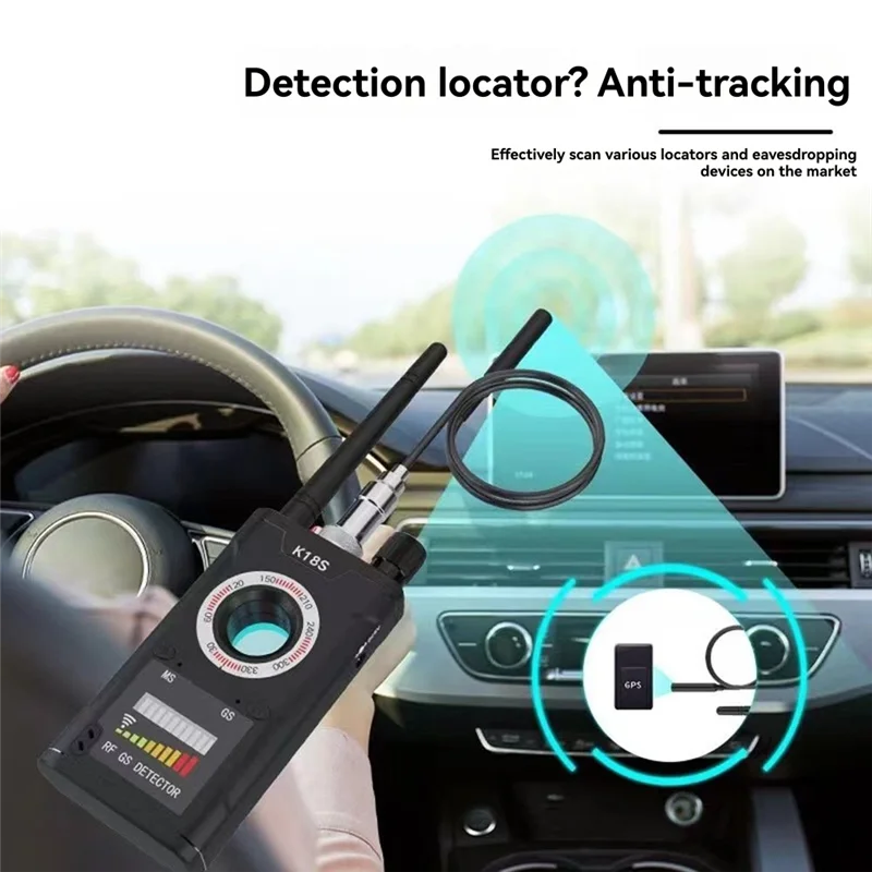 Анти-детектор K18S для GPS-трекера, прослушивающего устройства, детектора камеры для путешествий, гостиницы, вилки европейского стандарта-T88C
