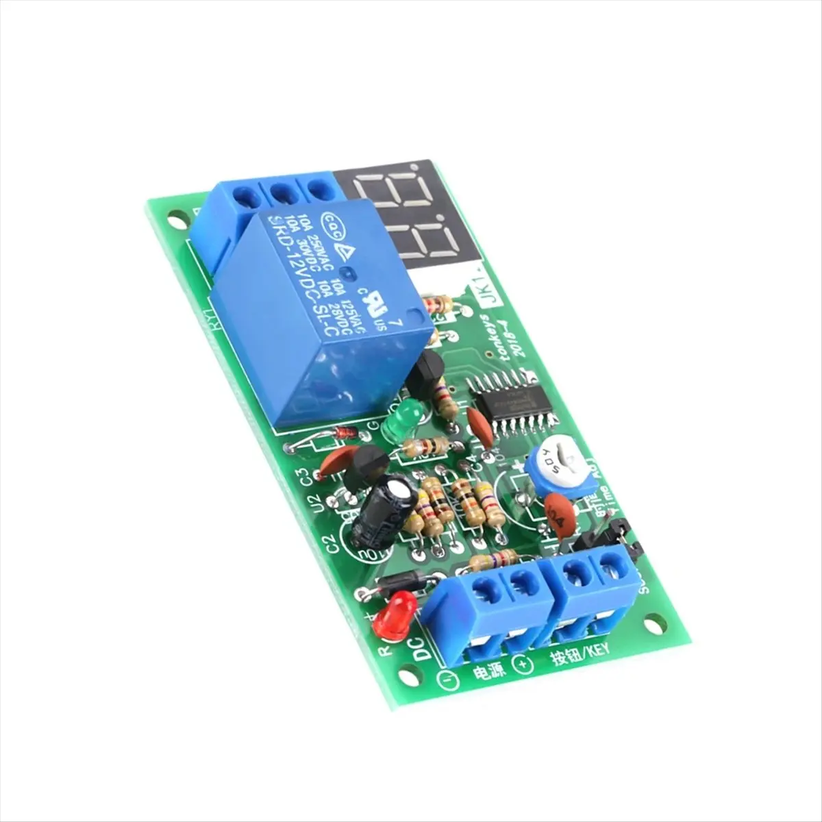 (A03R) DC12V LED Display Countdown Timing Timer Delay Turn OFF Relay Switch Module