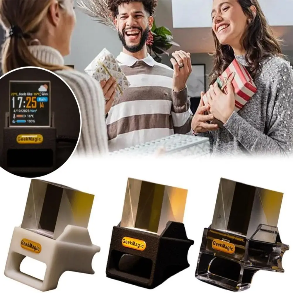 

New 3D Hologram Cube Display Smart Clock USB Charging Lectronic Album Digital Clock WiFi Plastic Mini Desk Clocks Desktop Decor