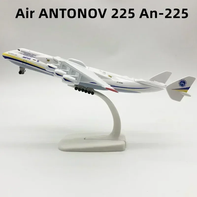 20Cm Legering Sovjet Union Air Antonov 225 Airlines A-225 Mriya 'S Werelds Grootste Vrachtvliegtuig Model Vliegtuig Diecast Vliegtuigen