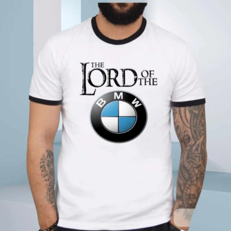 

2025 Summer BMW Men's Quick Dry Brand T-Shirt Short Sleeve Motorcycle Racing New Comfortable Casual Loose Fashion Breathable Y2K