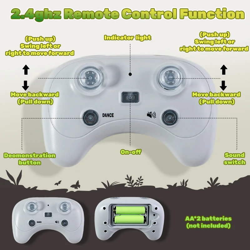 ของเล่นงูบังคับวิทยุ งูหางกระดิ่งจำลอง คลานได้ ควบคุมด้วยรีโมท พร้อมปุ่มเดโม