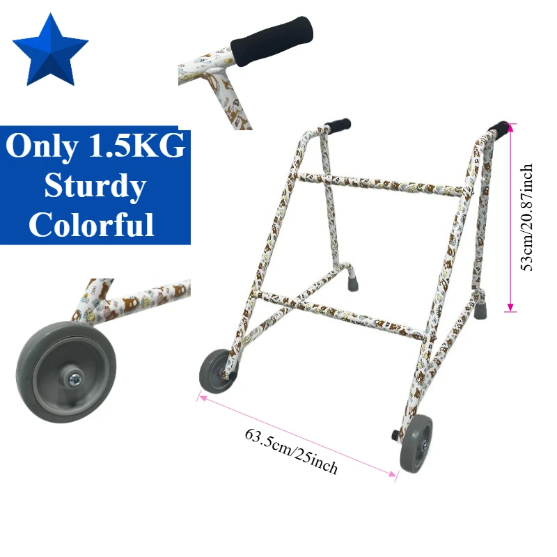 

Детские ходунки из алюминиевого сплава с колесами. Красочные ходунки для переноса воды с обучающими ходунками. Легкие и прочные средства для мобильности.