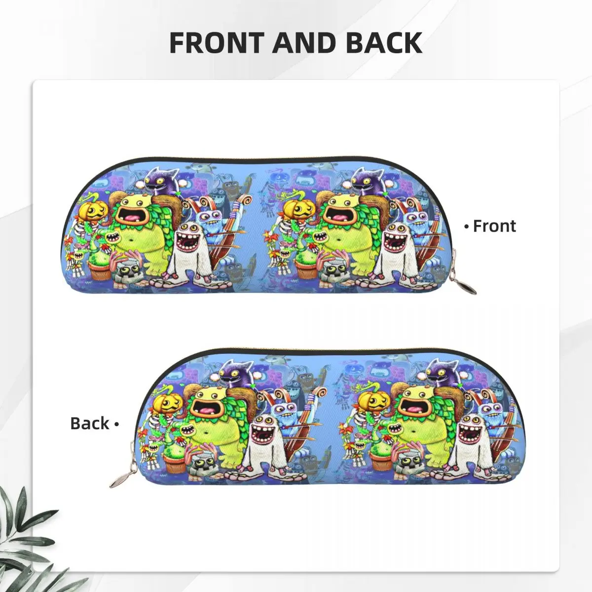 بلدي الغناء وحوش شخصيات مقلمة حامل قلم تخزين لوازم مكتبية سعة كبيرة صندوق القلم حقيبة أقلام رصاص للطلاب