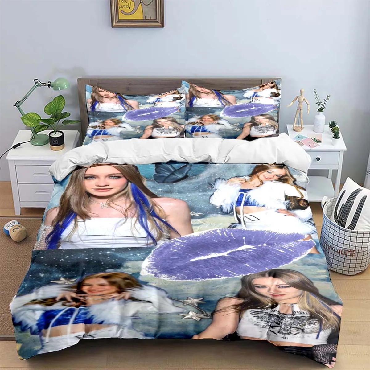 

3PCS Europe Star Group K-k4os Bedding Set Single Twin Full King Size Musical Genius Bed Linen Adults Teens Bedroom Gift
