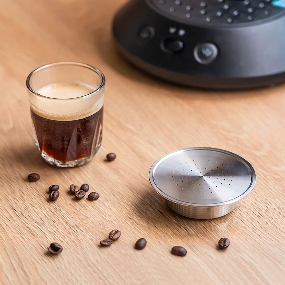 Stainless Steel Material Reusable Coffee Pods Detachable Structure Fine Mesh Design Refillable Coffee Capsule Refillable Design