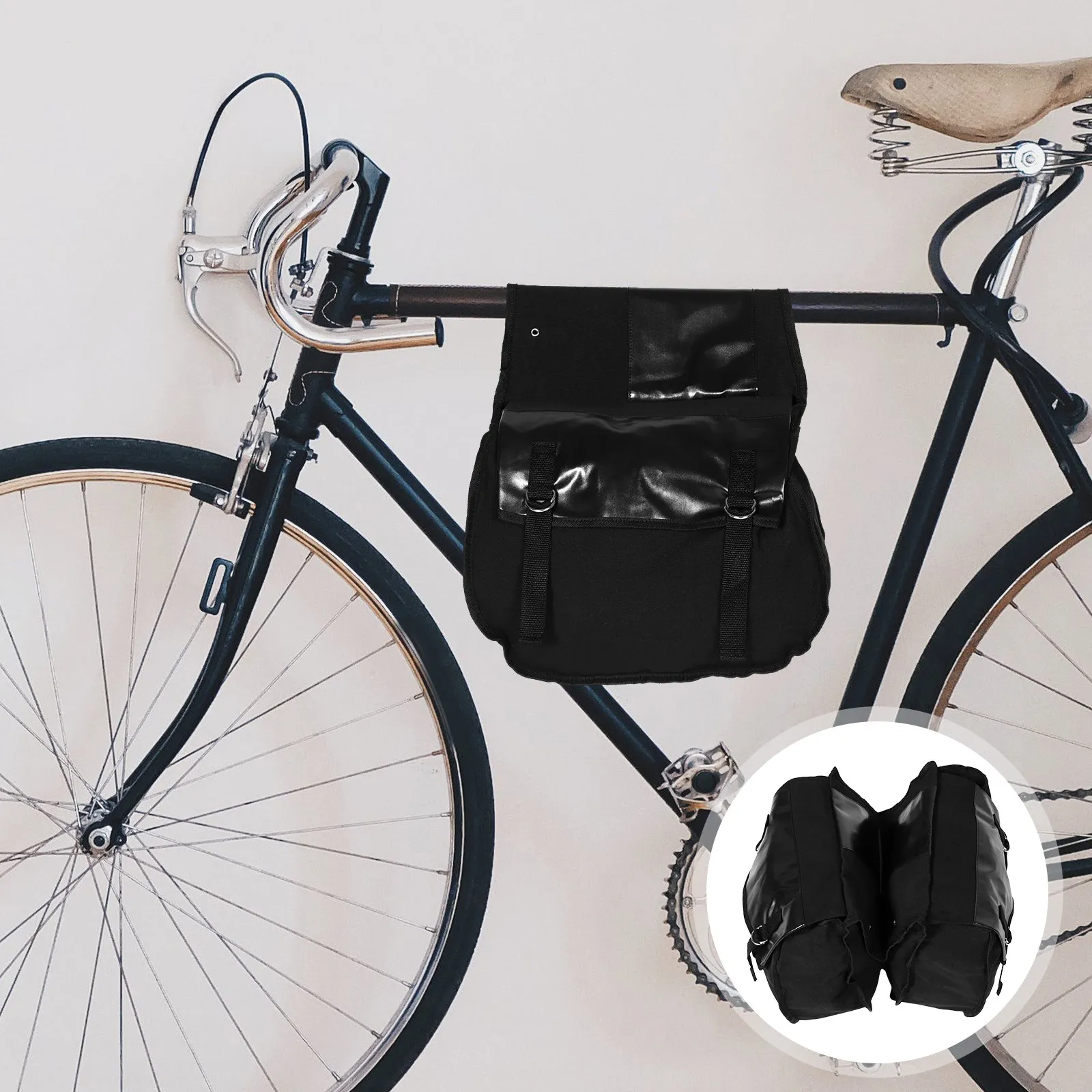 

Large Capacity Mountain Bike Rear Bag Waterproof Dustproof Lightweight Durable Riding Motorcycle Organizer Bicycle Pouch
