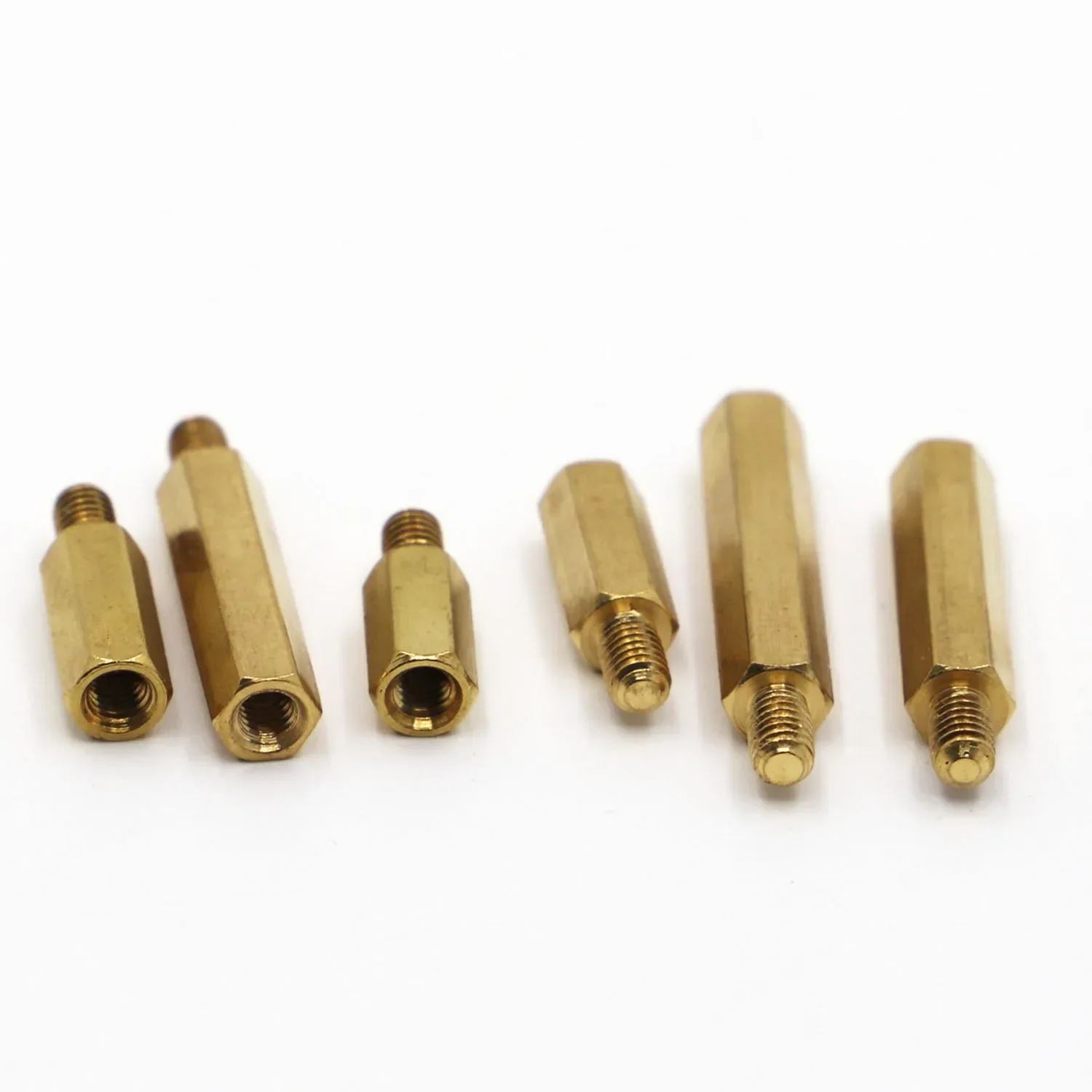 10 Stück M2 M2.5 M3 M4 Sechskant-Abstandshalter aus Messing, Sechskant-Abstandsstifte, hohle Säulen – Detail 4