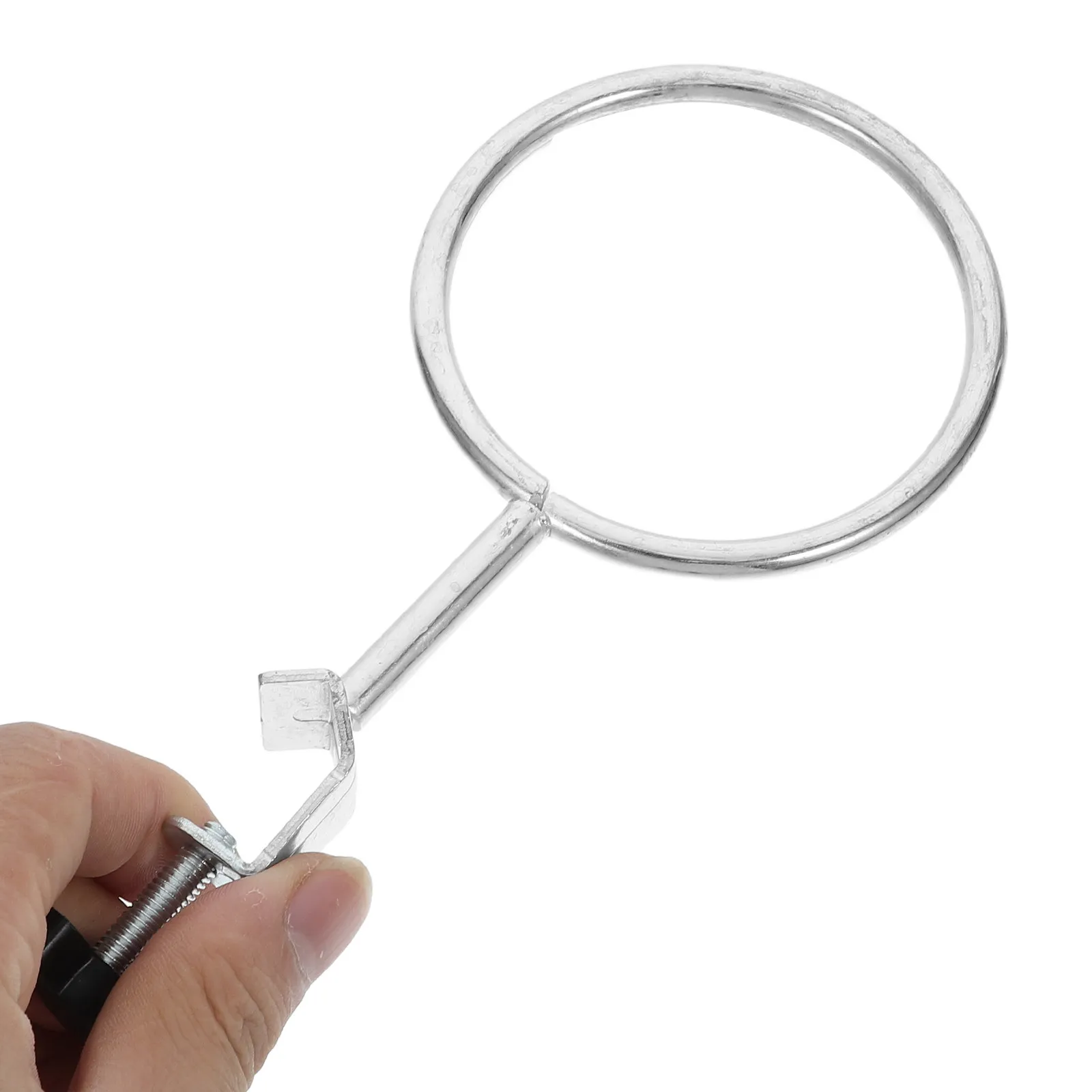 3Pcs Secure Lab Clamp Kit Tight Grip Cross Clamp Small Large Iron Rings for Flask Beaker Chemistry Physics Lab