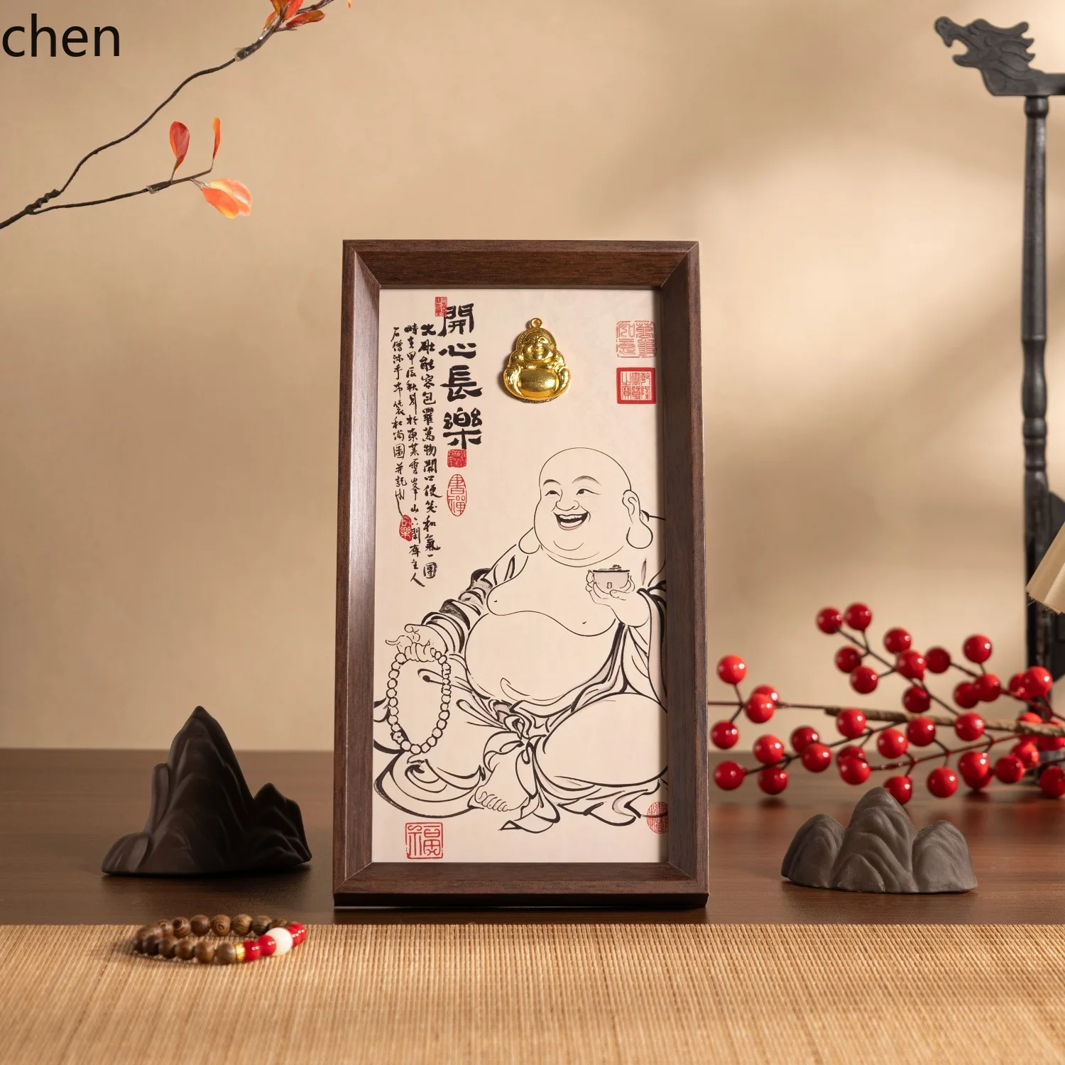 YFY  chinese buddhist zen ornaments office emotional stability workstation tea room small ornaments