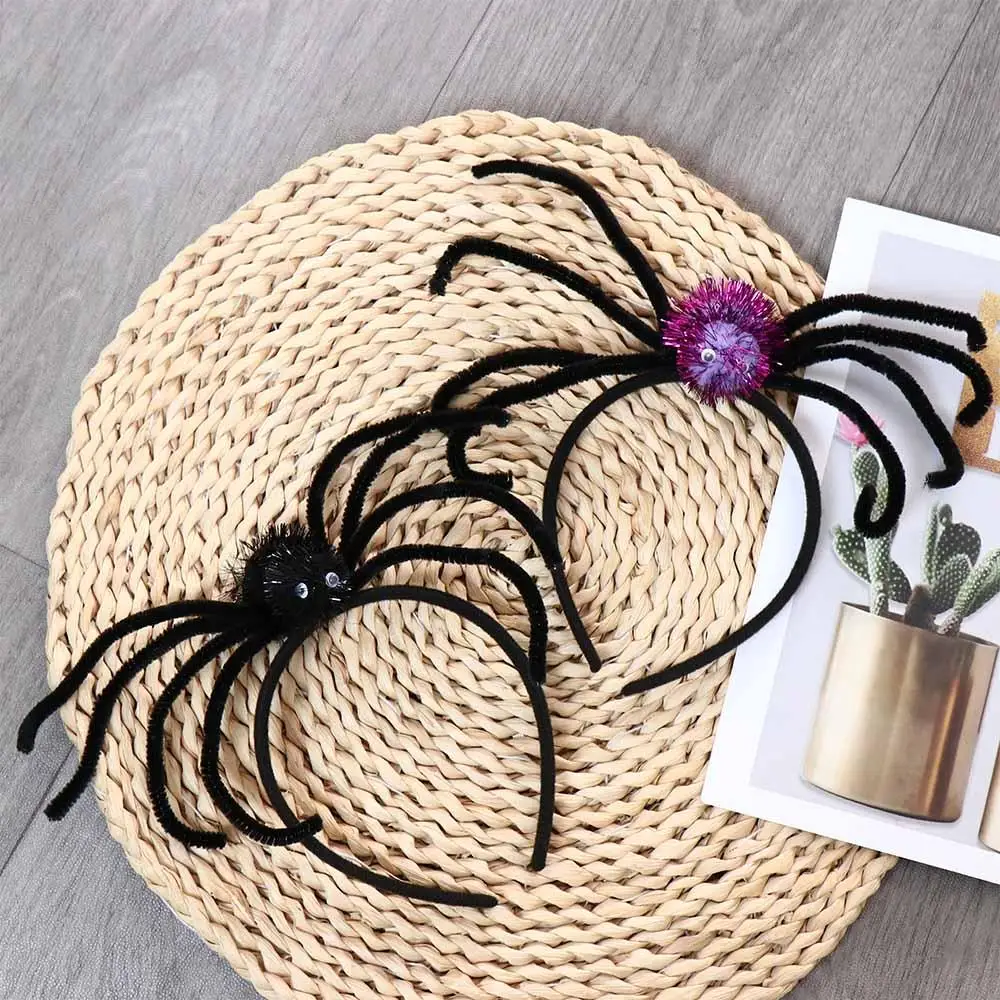 Long-legged Spider Halloween Spider Headband Novelty Headwear Women Hair Hoop Funny Non-slip Halloween Hairbands Costume Party