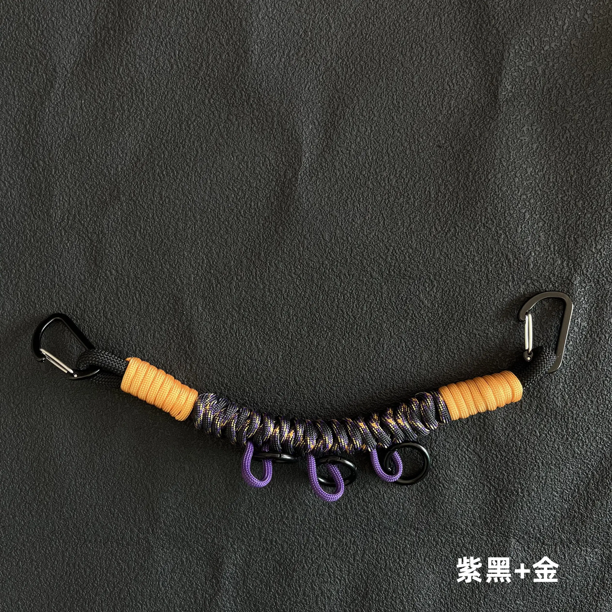 Outdoor Tactical DIY Modification Hand-woven Paracord Backpack Hanging Rope Multifunction Bag Strap Lanyard Accessories