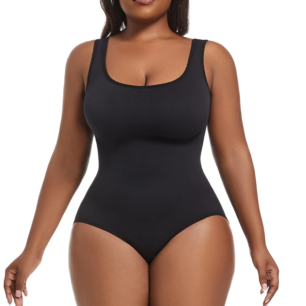 Plus Size Womens Briefs Bodysuits Sexy Suit Workout One Piece Gym Bodycon Tummy Control Activewear Jumpsuit Sleeveless XL-5XL image 3