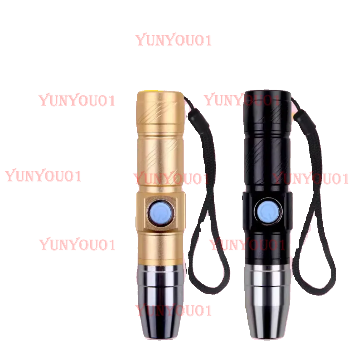 USB Rechargeable Fluorescent Agent Detection Light 365 Purple Light Flashlight