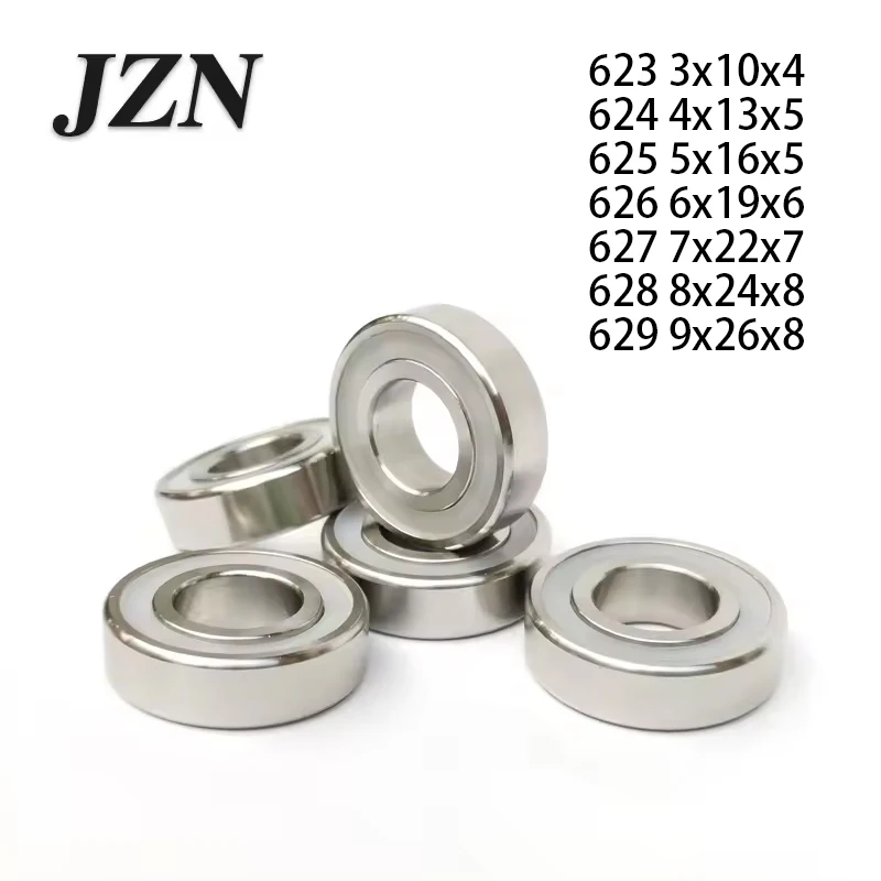 1pcs 316 Stainless Steel Bearing 623 624 625 626 627 628 629 2RS Corrosion Resistant High-Precision Bearing 603 604 605 606 607