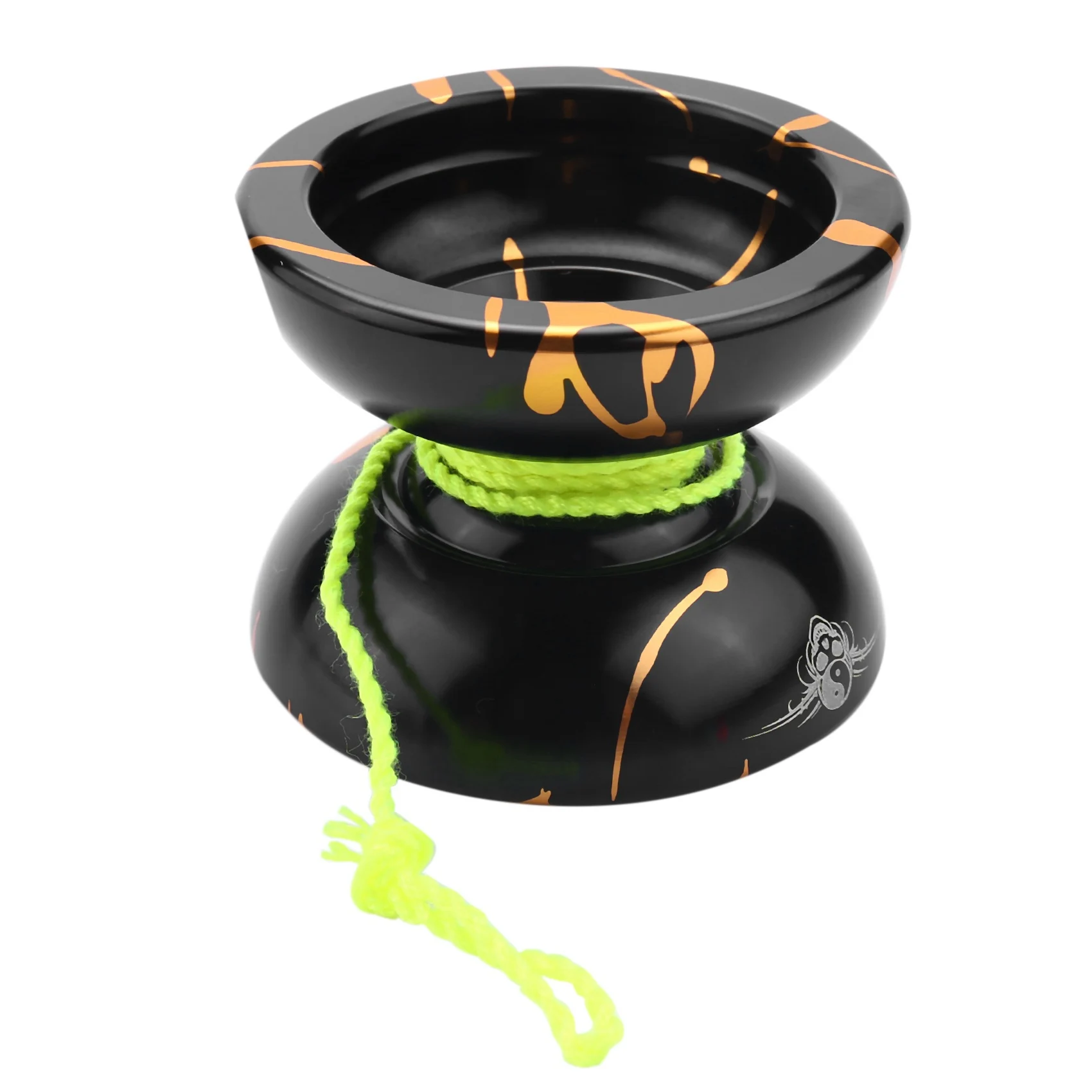 

A63T-2X Magicyoyo N11 Alloy Aluminum Professional Yoyo Unresponsive Yoyo Ball (Black Golden) Bag, Glove 5 Strings