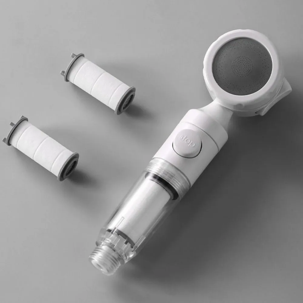 Antibacterial Shower Head 3 Modes Water Saving Filtered Shower Head Removable Filter Pressurized Antibacterial Shower Nozzle
