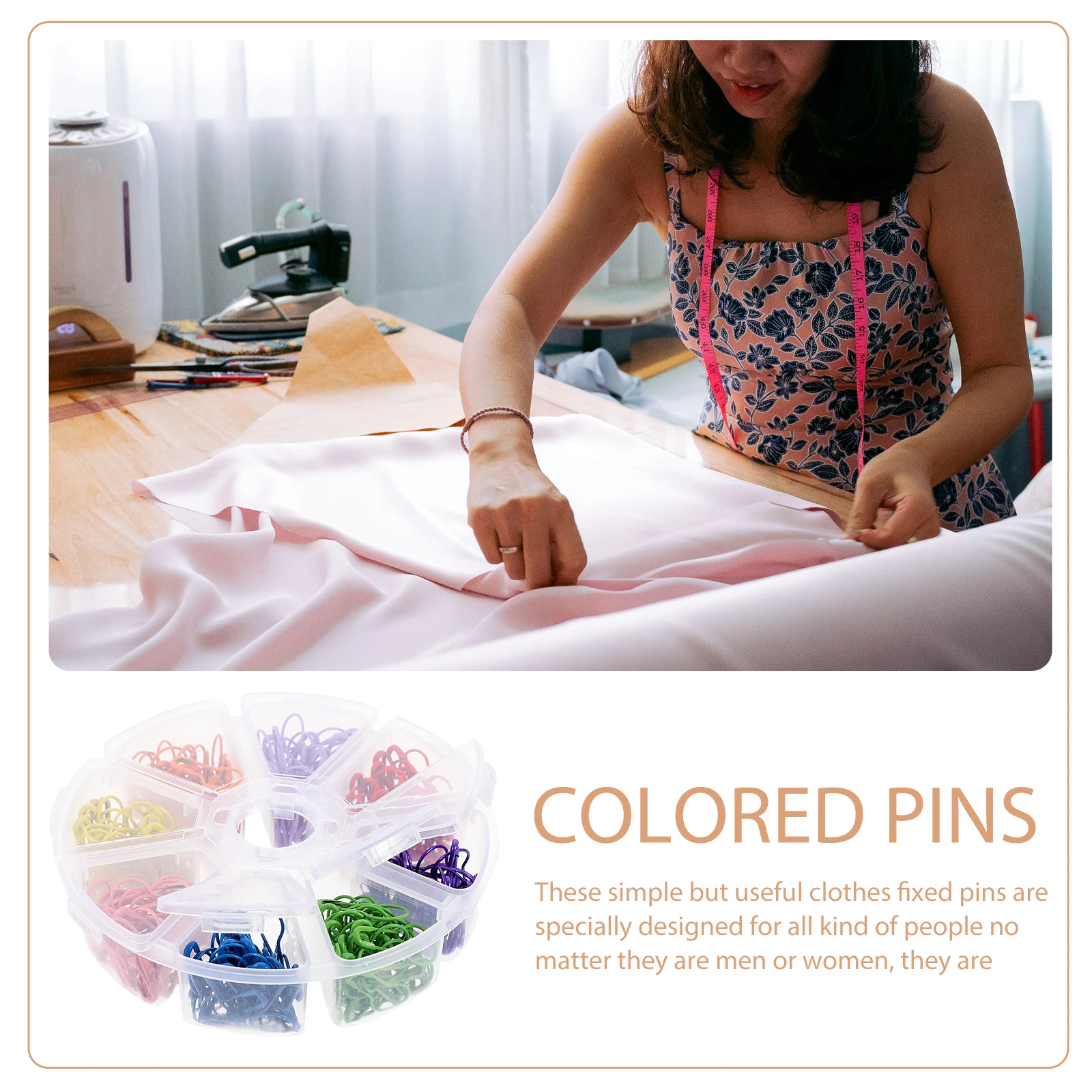 

320Pcs Gourd Shaped Pins Colorful Safety Pins Clothing Tag Fixing Clips Mini Accessories