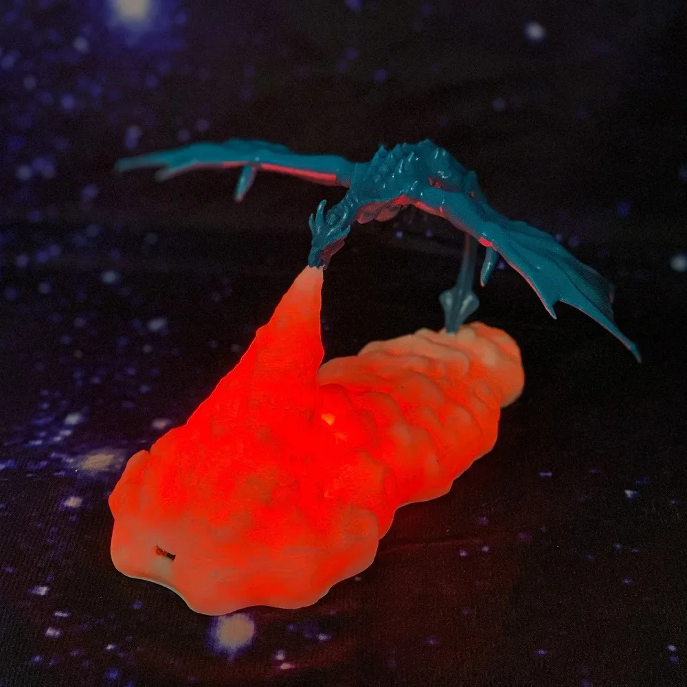 3D Printed Dragon Night Light LED USB Rechargeable Night Lamps for Kids  Best Gifts Fire Dragon Ice Dragon Decorative Night Lamp