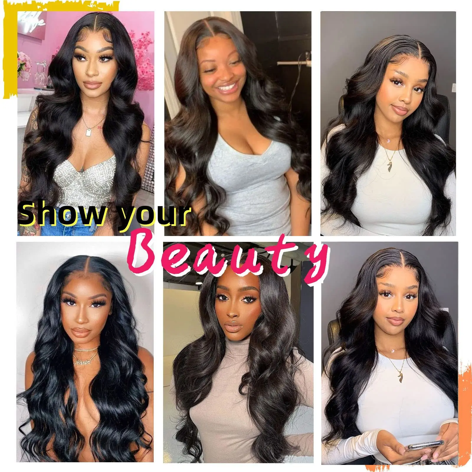 250% Body Wave U Part Wig Human Hair Wigs 200% U Shape Full Machine Made Wig Half Wig For Women Brazilian Virgin 10A Hair