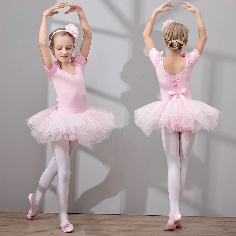 Vestido de baile para niñas, ropa de actuación, Ropa de baile de Ballet de manga larga, vestido de Ballet para niños pequeños, faldas de baile para niños