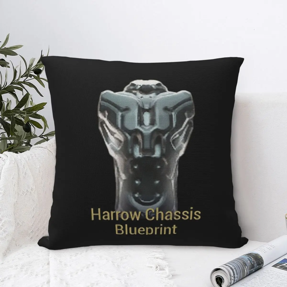 Harrow Chassis Blueprint Warframe Tennoc Pillowcase Cushion Comfort Throw Pillow Sofa Decorative Cushions Used Home Living Room