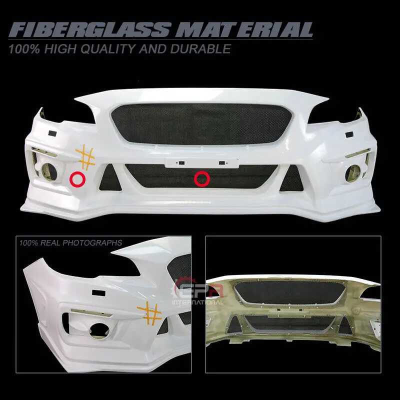 

For Subaru STI WRX VAB VM4 VMG DAM Type front bumper FRP Unpainted Bodykits