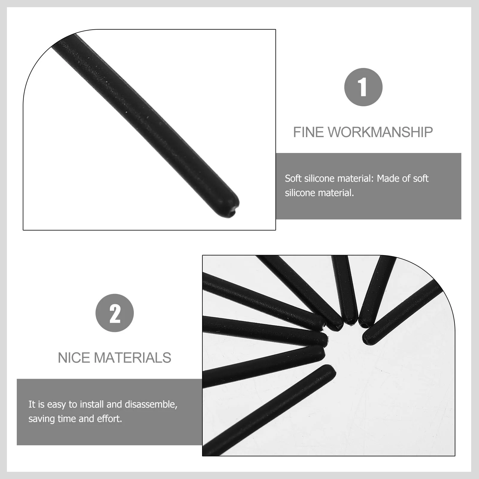 

Silicone Eyeglass Ear Grips Soft Non-Slip Glasses Holders for Running Hiking Climbing Anti-Slip Eyewear Retainer Clear