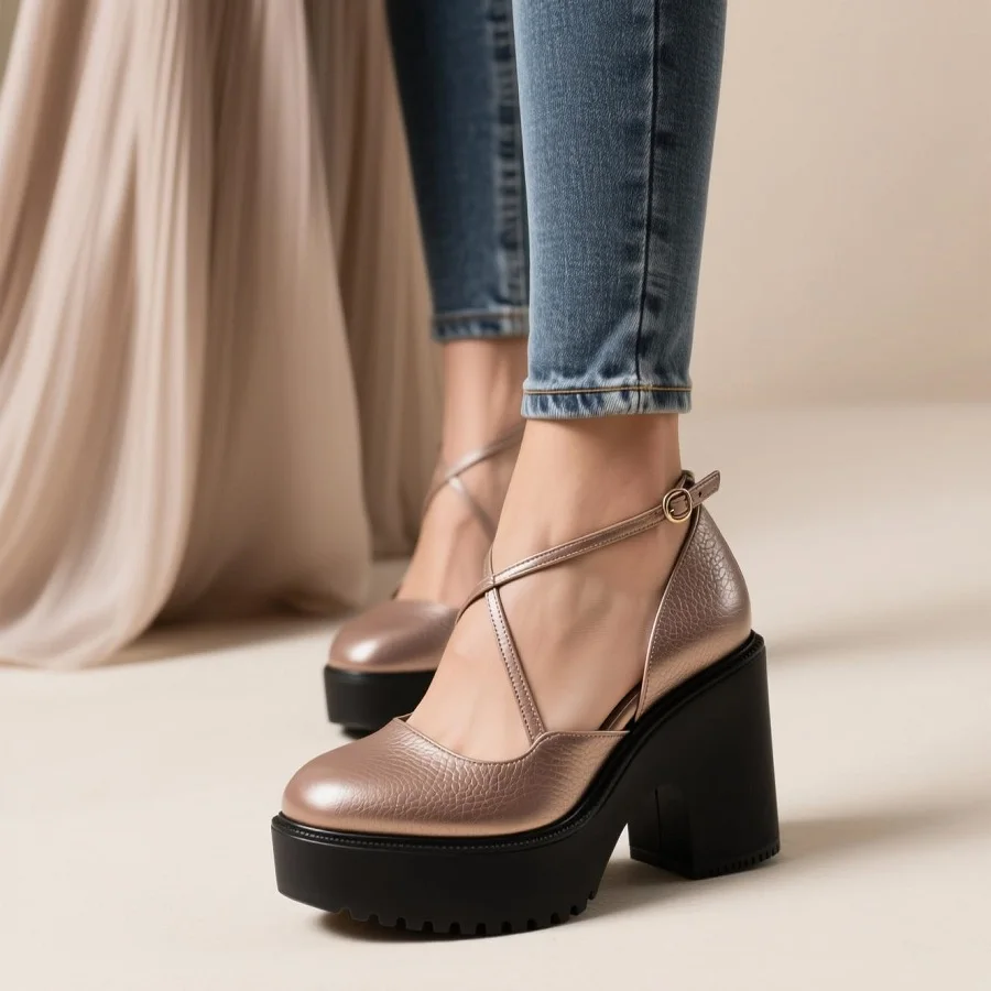 ¿Cómo combinar zapatos de mujer plataforma sin parecer exagerada?