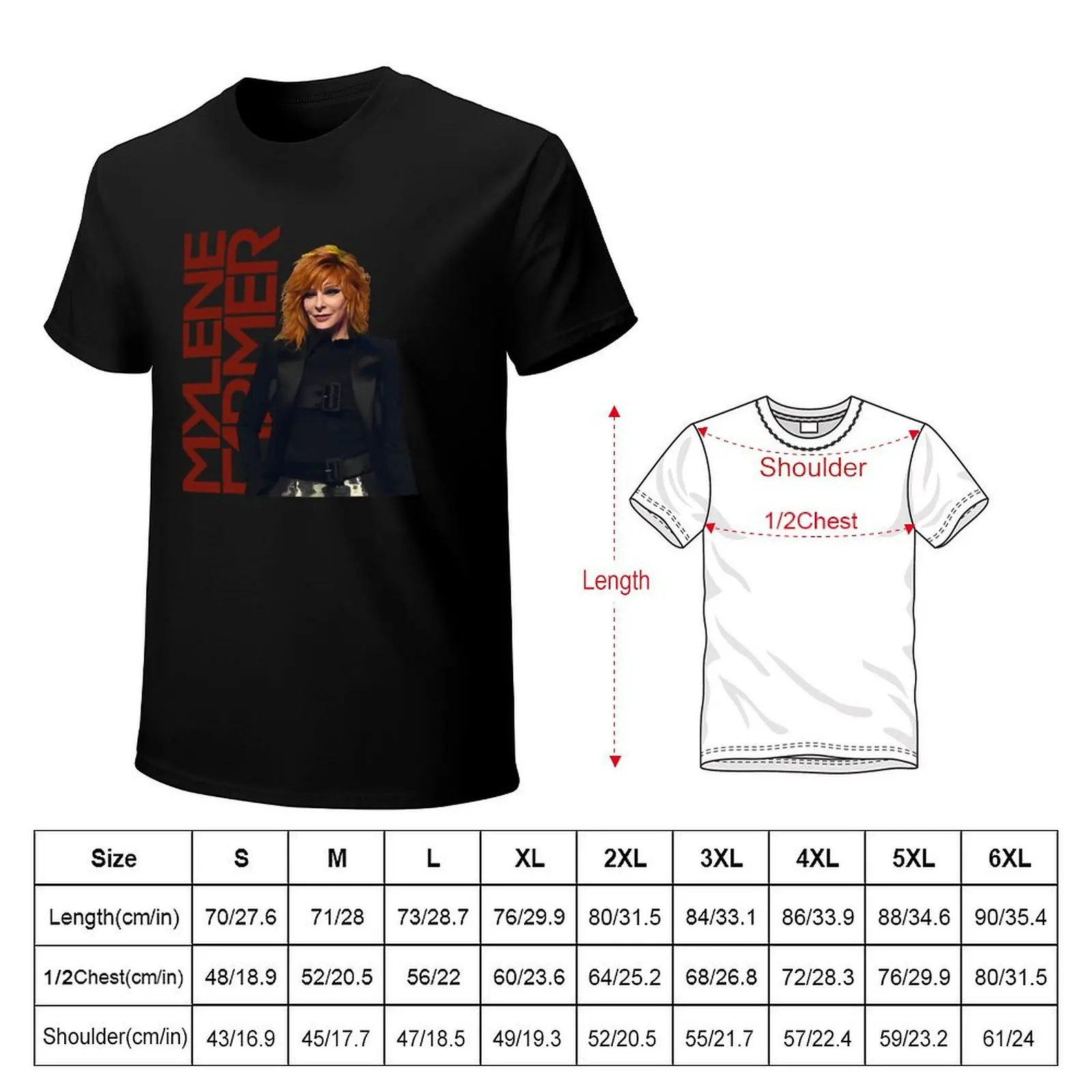 Mylene farmer T-Shirt man t shirt korean fashion customs design your own blacks t shirt for men