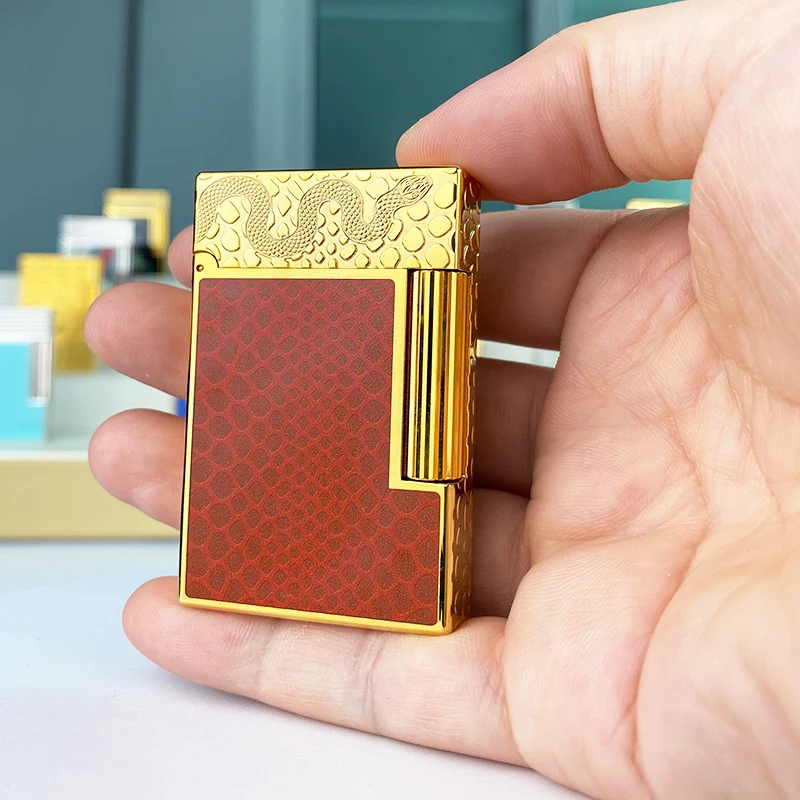Luxury Commemorative Edition Butane Lighter Single & Double Flame Flat Tone Natural Paint Smoker L2 Series 19028