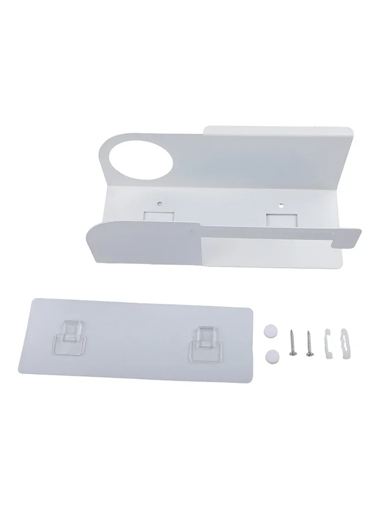 

Metal Toilet Paper Holder with Wall Mount Shelf for Bathroom Storage Includes Reed Diffuser Holder and Dual Installation Methods