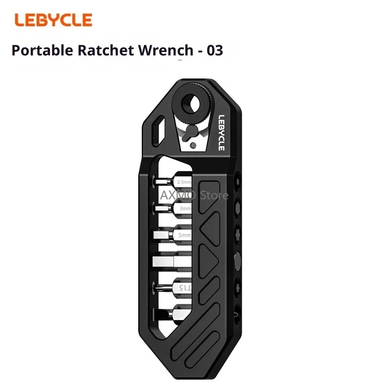 

Bike Multifunctional Portable Ratchet Wrench LEBYCLE Bike Reverse Ratchet Screwdriver Elbow Flat Head Wrench Bicycle Parts