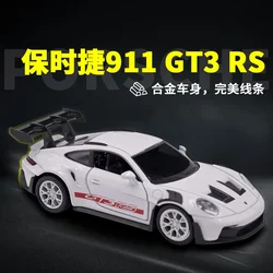 1:36 Porsche 911 GT3 RS Supercar Alloy Car Diecasts & Toy Vehicles Car Model Miniature Scale Model Car Toys For Children