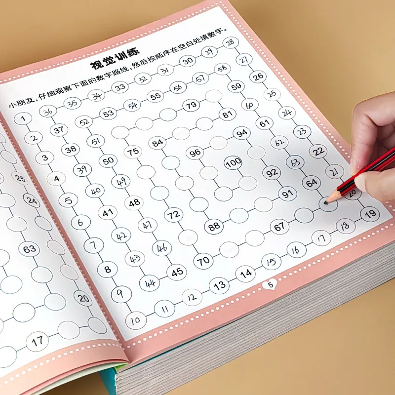 Children's Visual Tracking, Whole Brain Development Pen Control Training, Digital Concentration Cultivation, Attention Toys