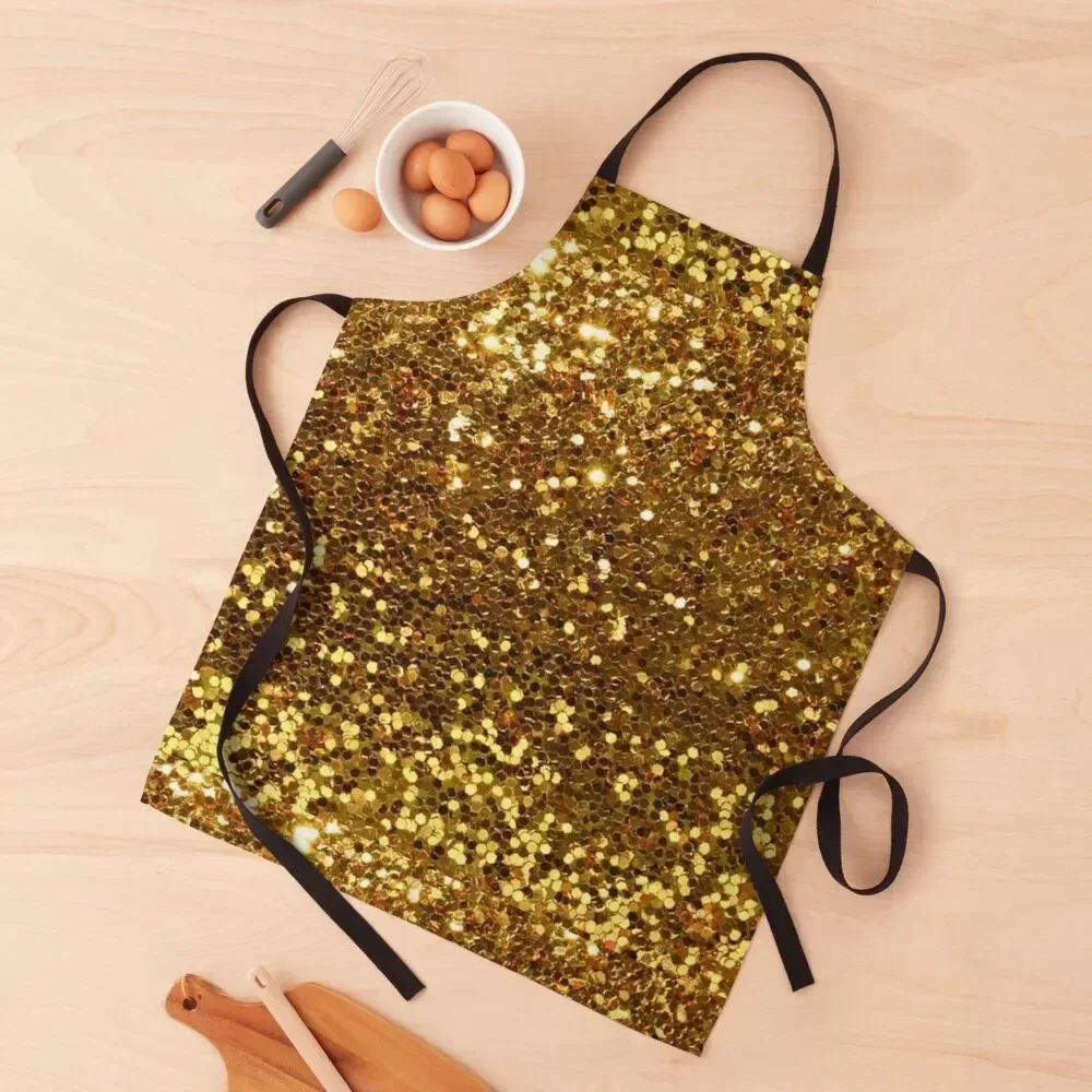 

Gold Glitter Apron kindergarten teacher Kitchen Women House Things For Home And Kitchen kitchen clothes for men Apron