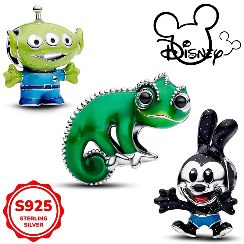 

Горячее серебро 925 пробы Pandora Disney Tangled Pascal, меняющее цвет, подвеска, подходит для браслетов 3 мм, ожерелья для женщин, роскошные ювелирные изделия своими руками, подарки