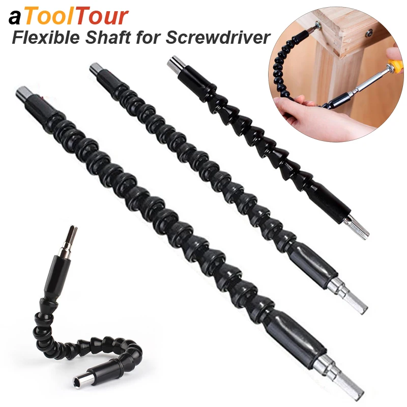 Flexible Screwdriver Extension Flex Drill Bit Holder Hex Shaft Tip Soft for Electric Screw Driver Snake Adapter Connect Magnetic