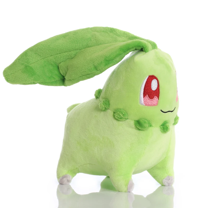 1pcs 20cm Chikorita Plush Toys Doll Cute Chikorita Plush Pendant Soft Stuffed Toys for Children Kids Christmas Gifts