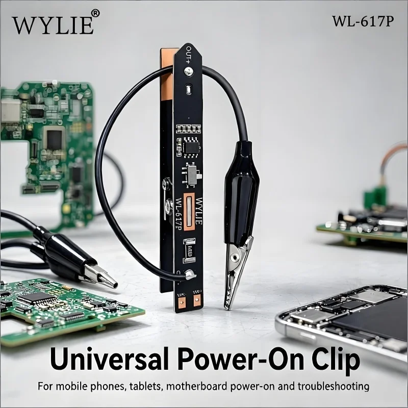 Power On Clip Phone Motherboard Repair Boot Cable Current Testing for iPhone Android Short Circuit Fault Smart Fast Test Tools