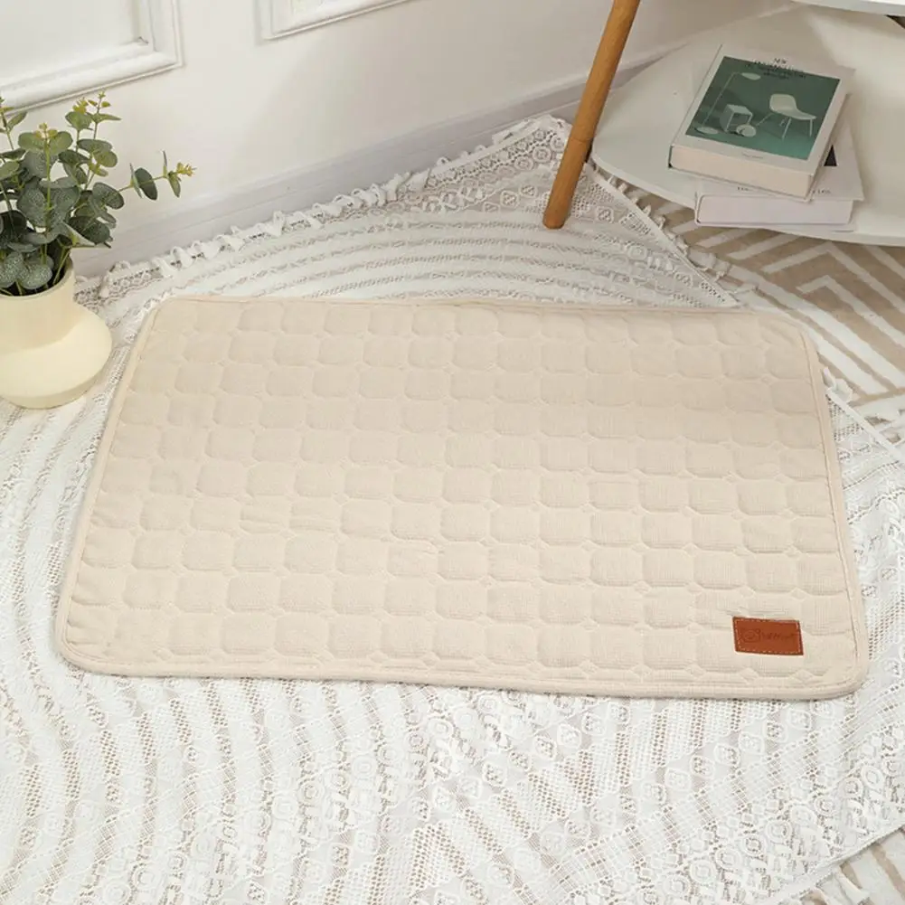 Comfortable Dog Bed Durable Dog Cushion Soft Quilted Pet Pad for Dogs Cats Non-slip Bottom Rectangle for Medium for Puppy