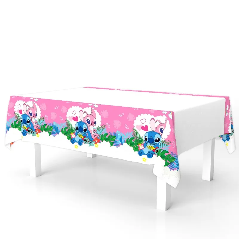 Toalha de mesa descartável para festa de aniversário, 1 peça, para festa de ponto, talheres descartáveis, capa de mesa, chá de bebê, presente