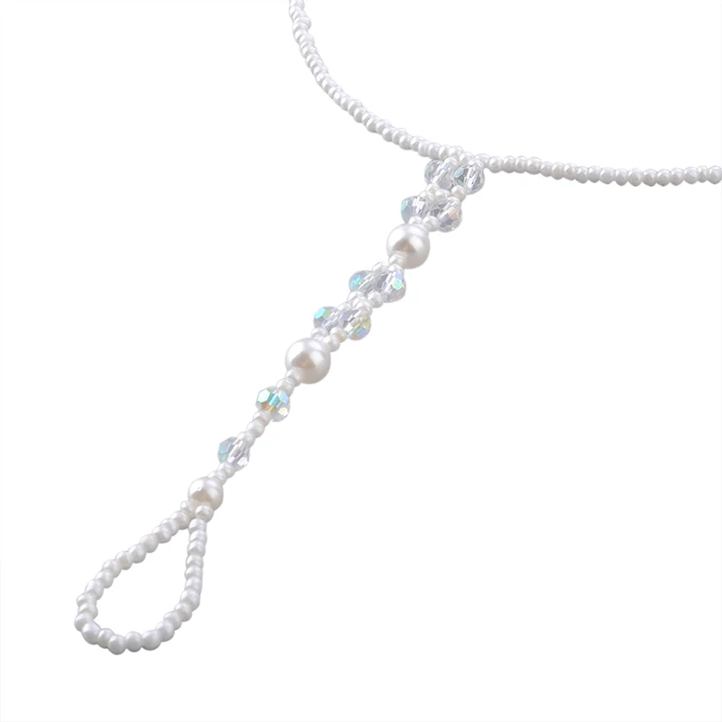 1 قطعة النساء تقليد اللؤلؤ بوهيميا خلخال بيرفوت صندل خلخال القدم سلسلة تو الشاطئ الكاحل سوار مجوهرات هدايا #3