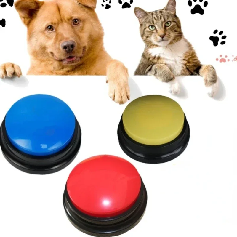 Personalized Sound Buzzers Recordable Answer Buzzers Talking Button Dogs Button for Communication Dog Training