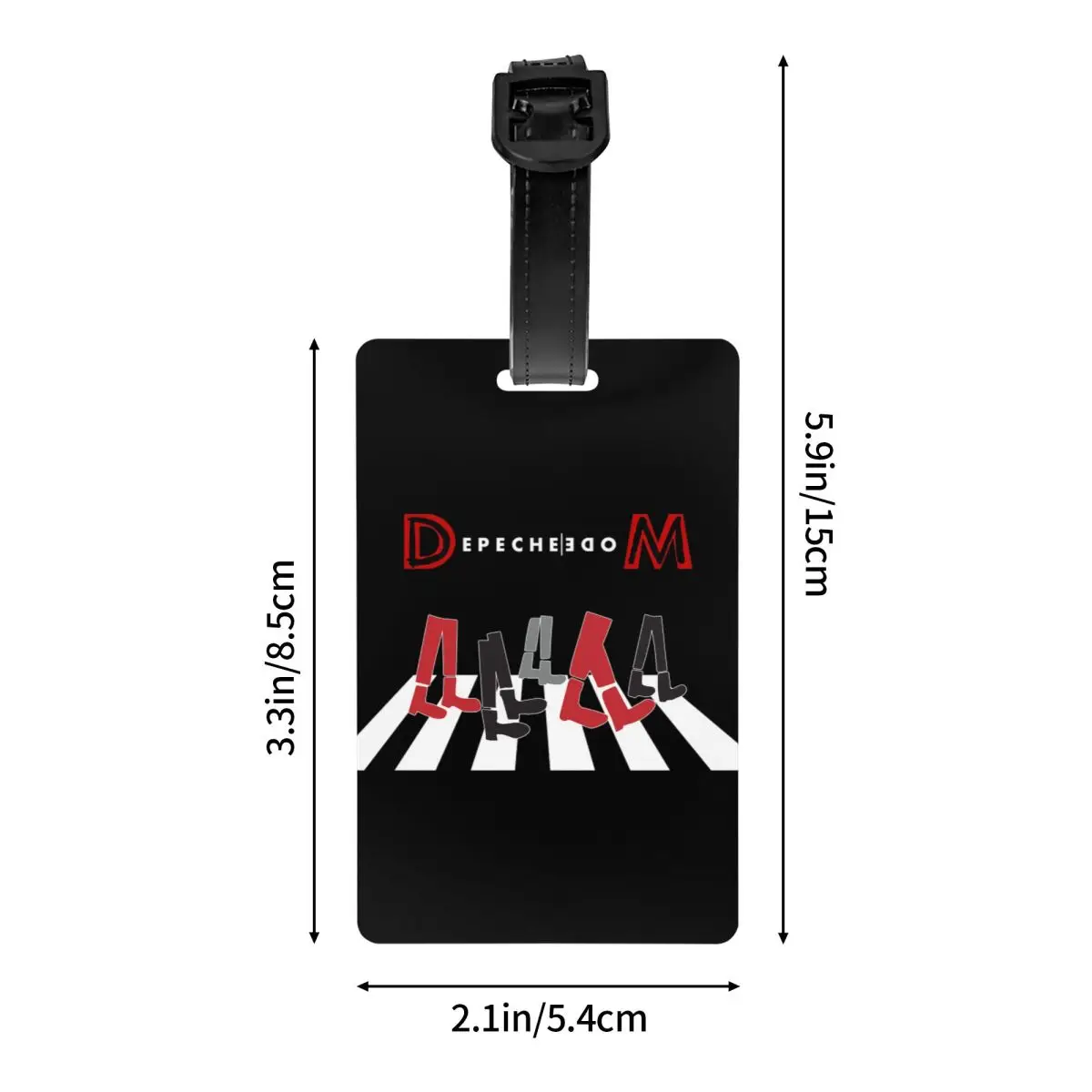 Retro Vintage New Wave Day Luggage Tag Depeche Cool Mode Suitcase Baggage Privacy Cover ID Label