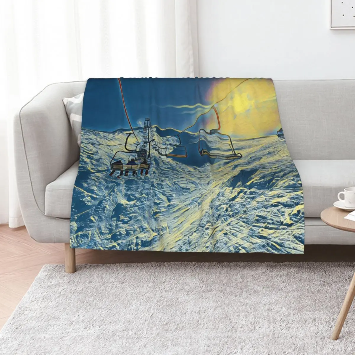 Heavenly, Mt Hotham Throw Blanket warm winter Hairys Personalized Gift Sofa Quilt Beautifuls funny gift Blankets