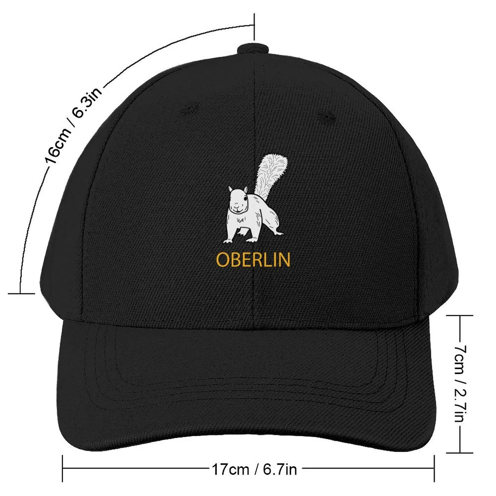 Cute Oberlin White Squirrel Baseball Cap Beach Bag dad hat Streetwear Elegant Women's Hats Men's