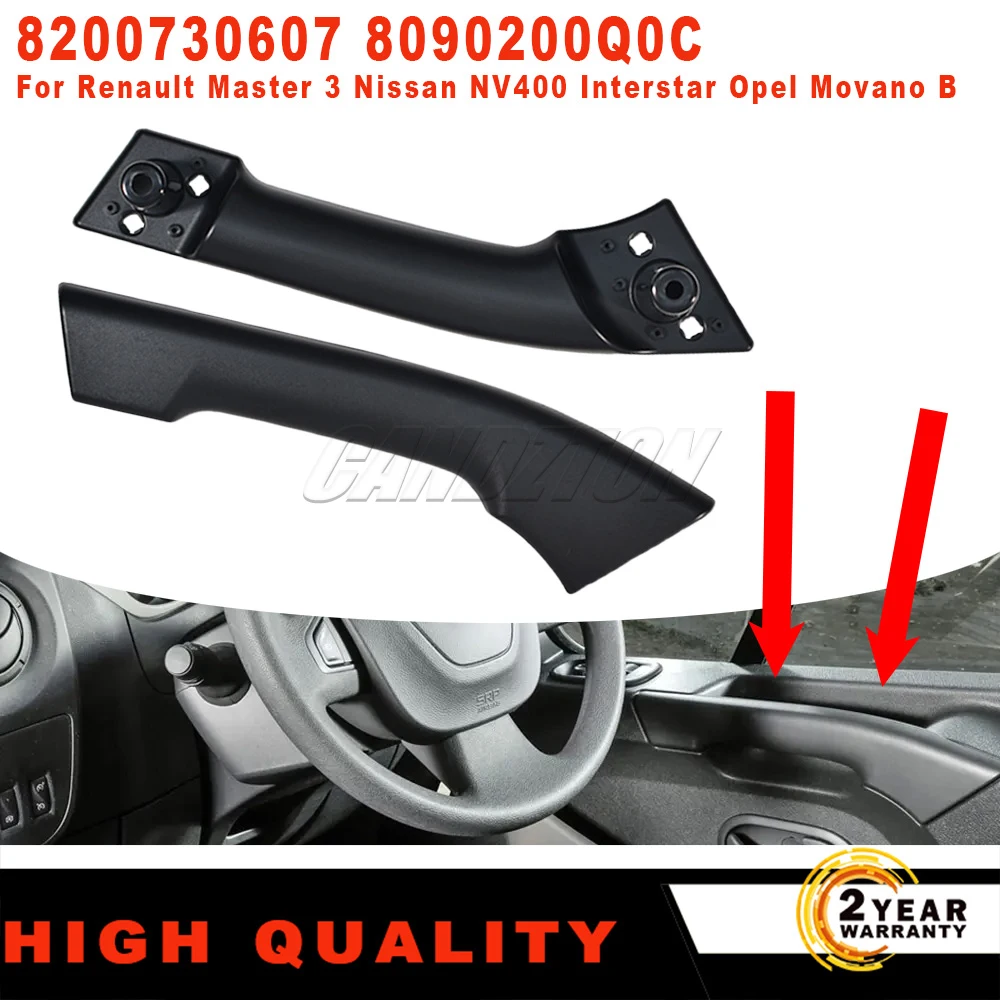 Front Right interior Door handle Black New 8200730607 For Renault Master 3 Nissan NV400 Interstar Opel Movano B car accessories