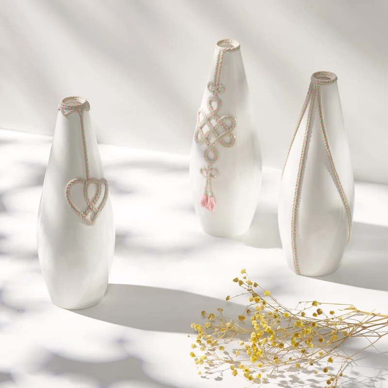 

Ceramic vase, new Chinese-style woven art vase, living room furniture, entrance of the house, TV cabinet, exhibition hall