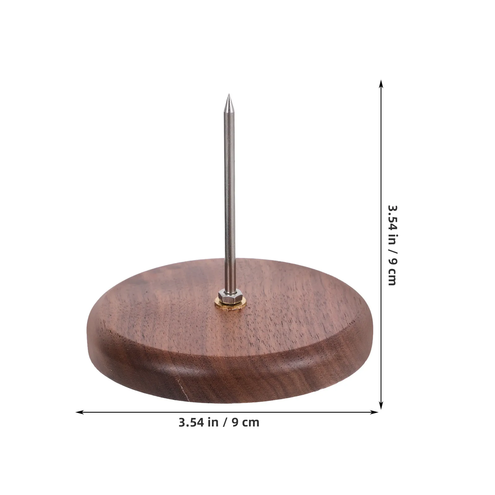 Premium Wood Iron Receipt Holder Spike Multipurpose Bill Organizer Desktop Ticket Stand for Office Restaurant Kitchen Bar Desk